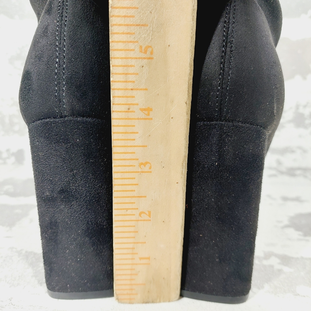New Marc Fisher Larry Pointed Toe Black Ankle Bootie  W791 - Picture 8 of 13